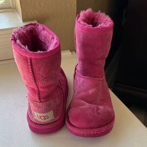 UGG Vibrant Pink Suede Boots